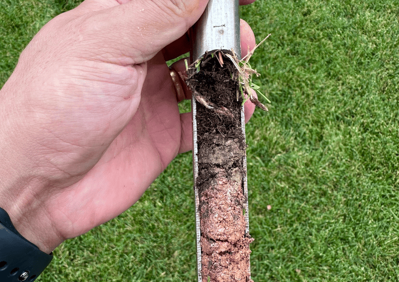 Soil testing before laying sod
