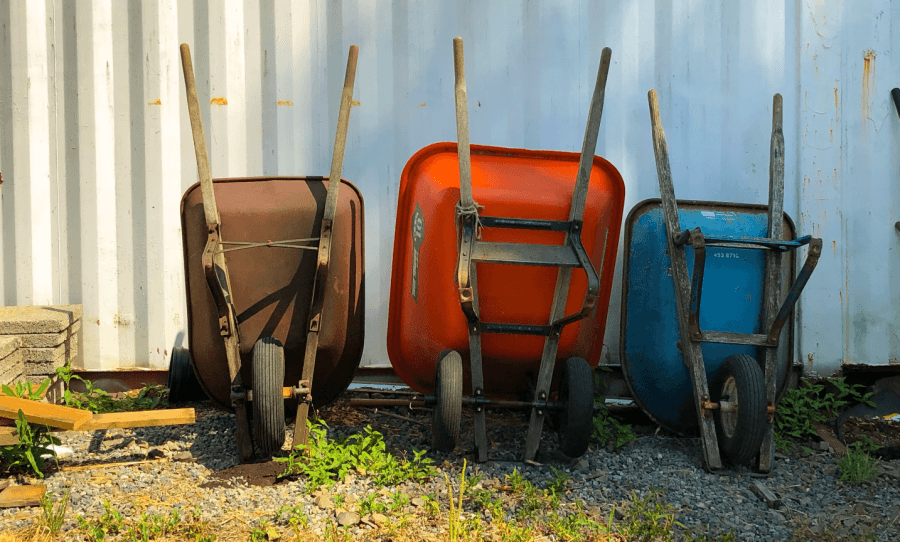 wheel barrows