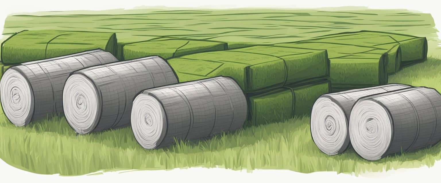 rolls of sod