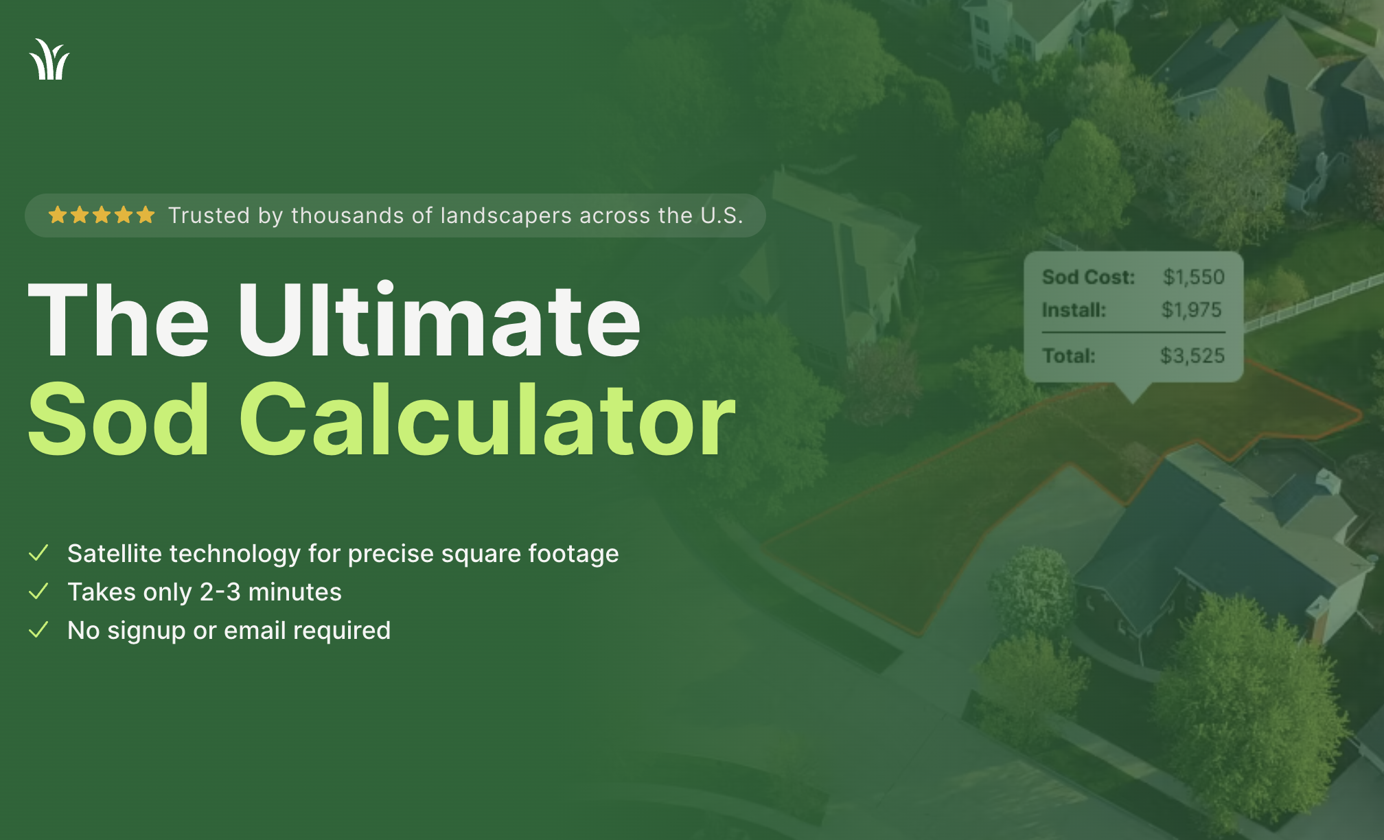 Sod solutions area calculator